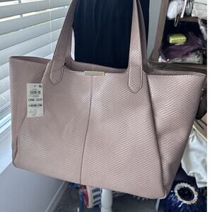 On 34th Azriell faux-leather Chai Snake embossed large tote bag NWT $129 MSRP